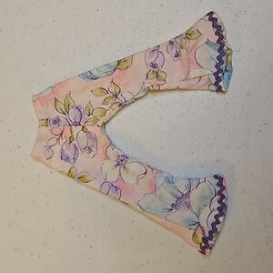 VINTAGE BARBIE BELL BOTTOM PANTS 60s FLORAL BLUE PINK PURPLE  Doll Toy rare